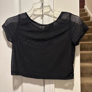 Mesh Party Concert Crop Top